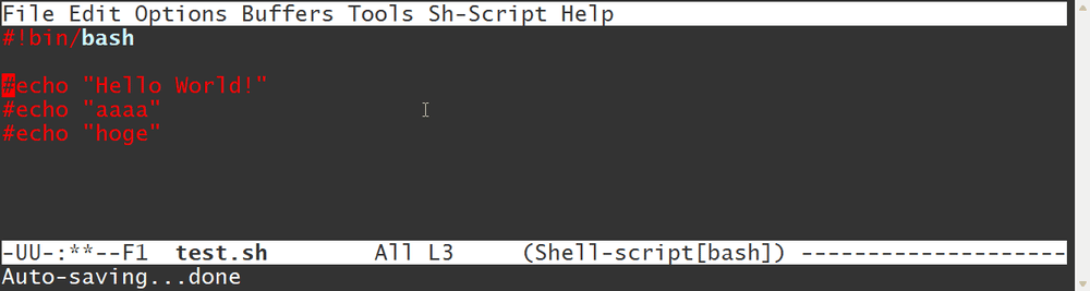 様々なテキストエディタにおける矩形選択の方法まとめ2(emacs